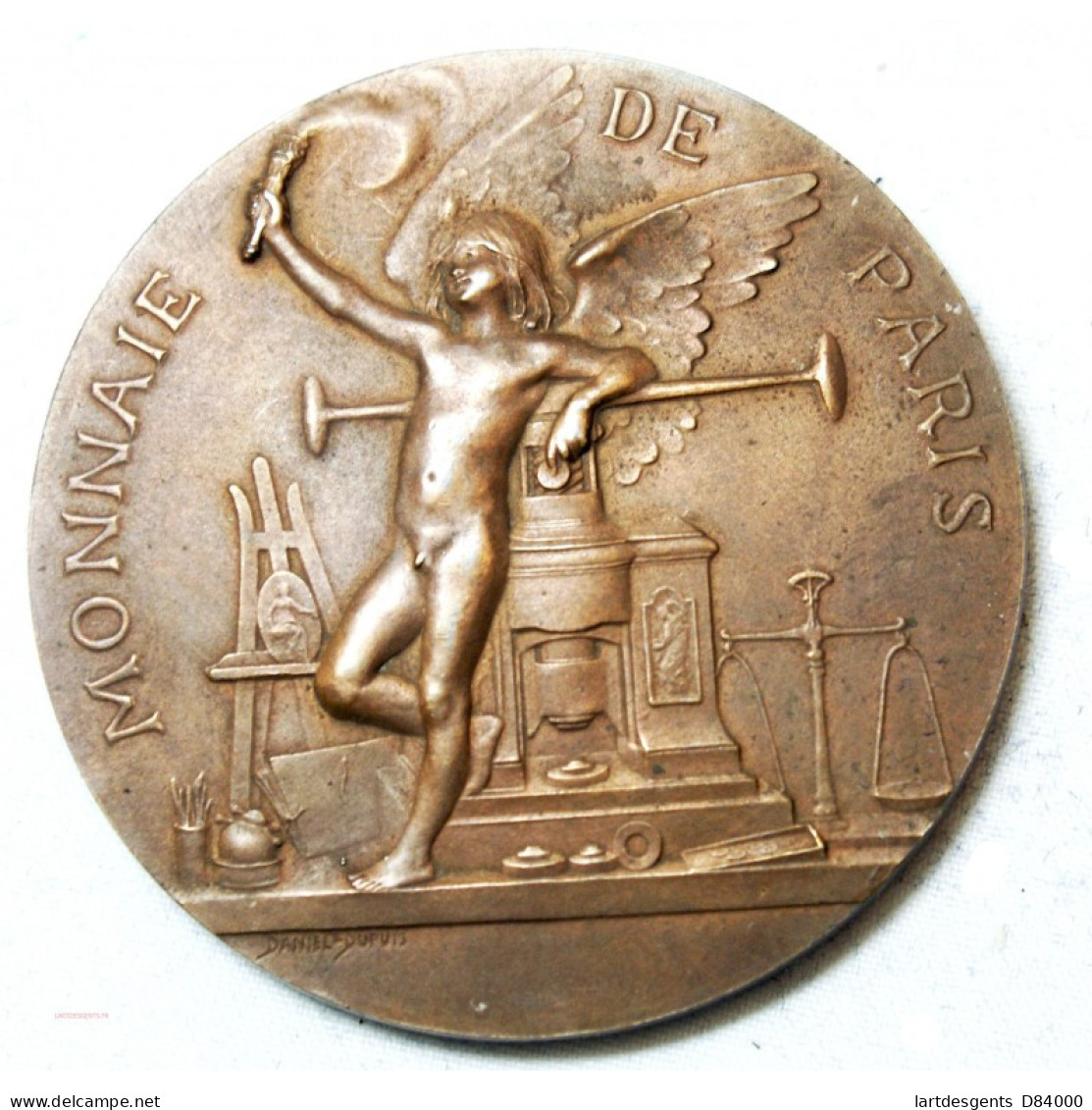 Médaille Bronze Monnaie De Paris 1900 Par Daniel DUPUIS - Professionals / Firms