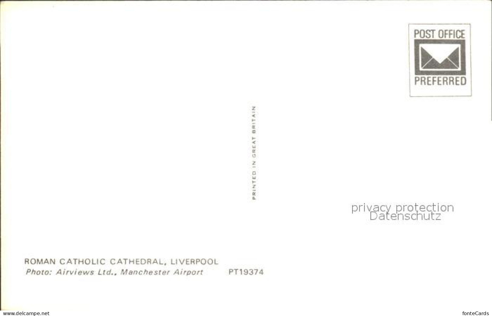 72022910 Liverpool Fliegeraufnahme Roman Catholic Cathedral Liverpool - Sonstige & Ohne Zuordnung