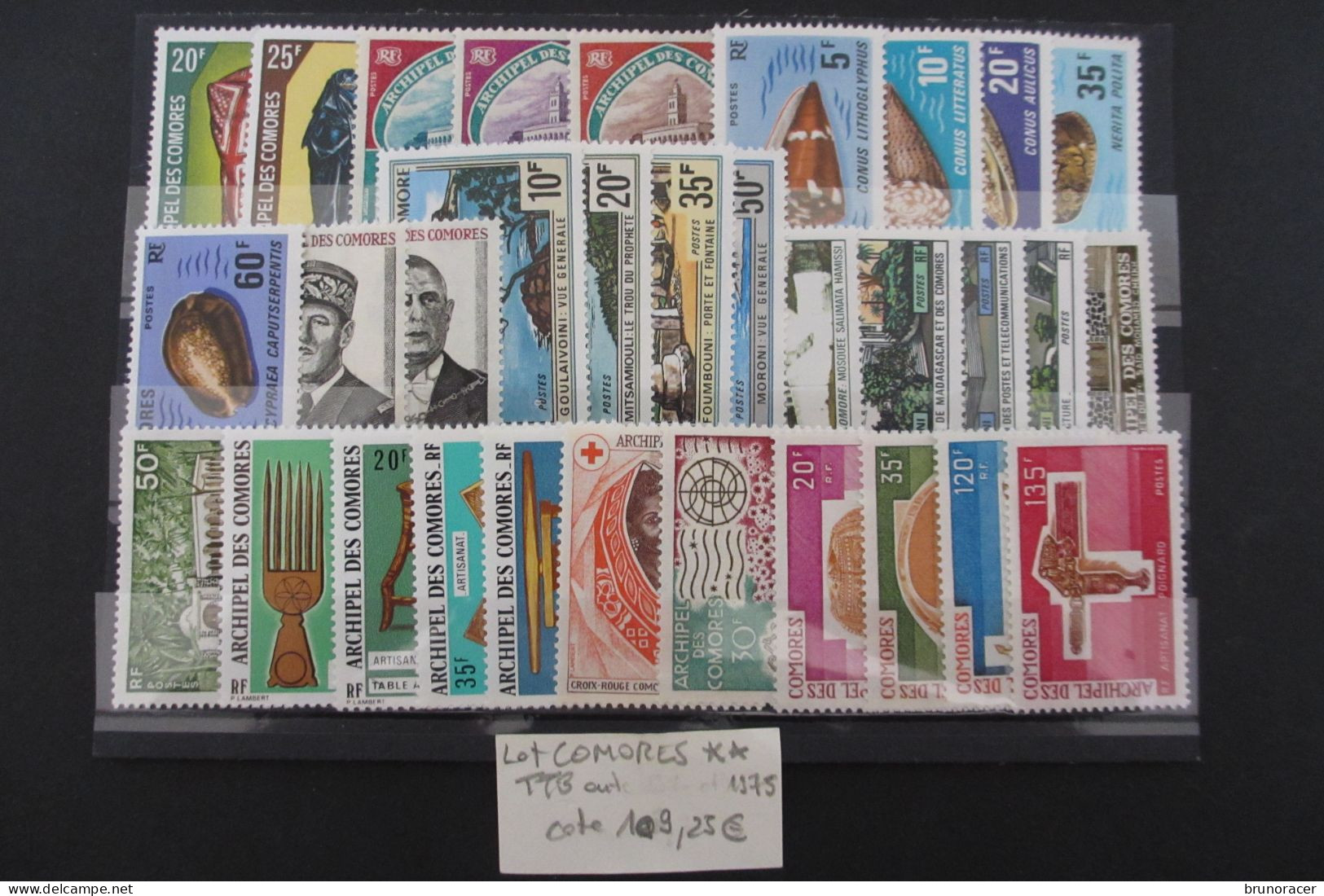 LOT COMORES ENTRE 1970 Et 1975 NEUF** TTB COTE 109,25 EUROS  VOIR SCANS - Ungebraucht