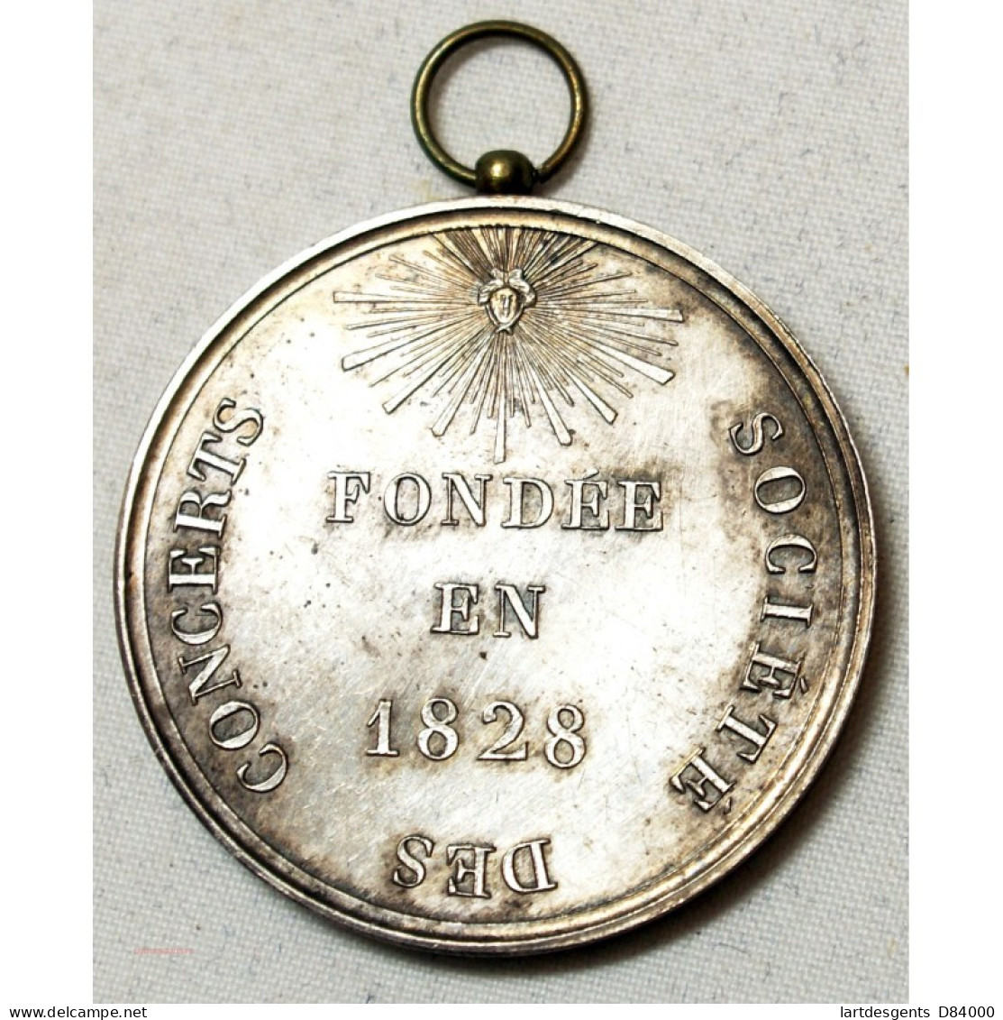 Médaille Argent Société Royale De Musique Fondée En 1828 - Firma's