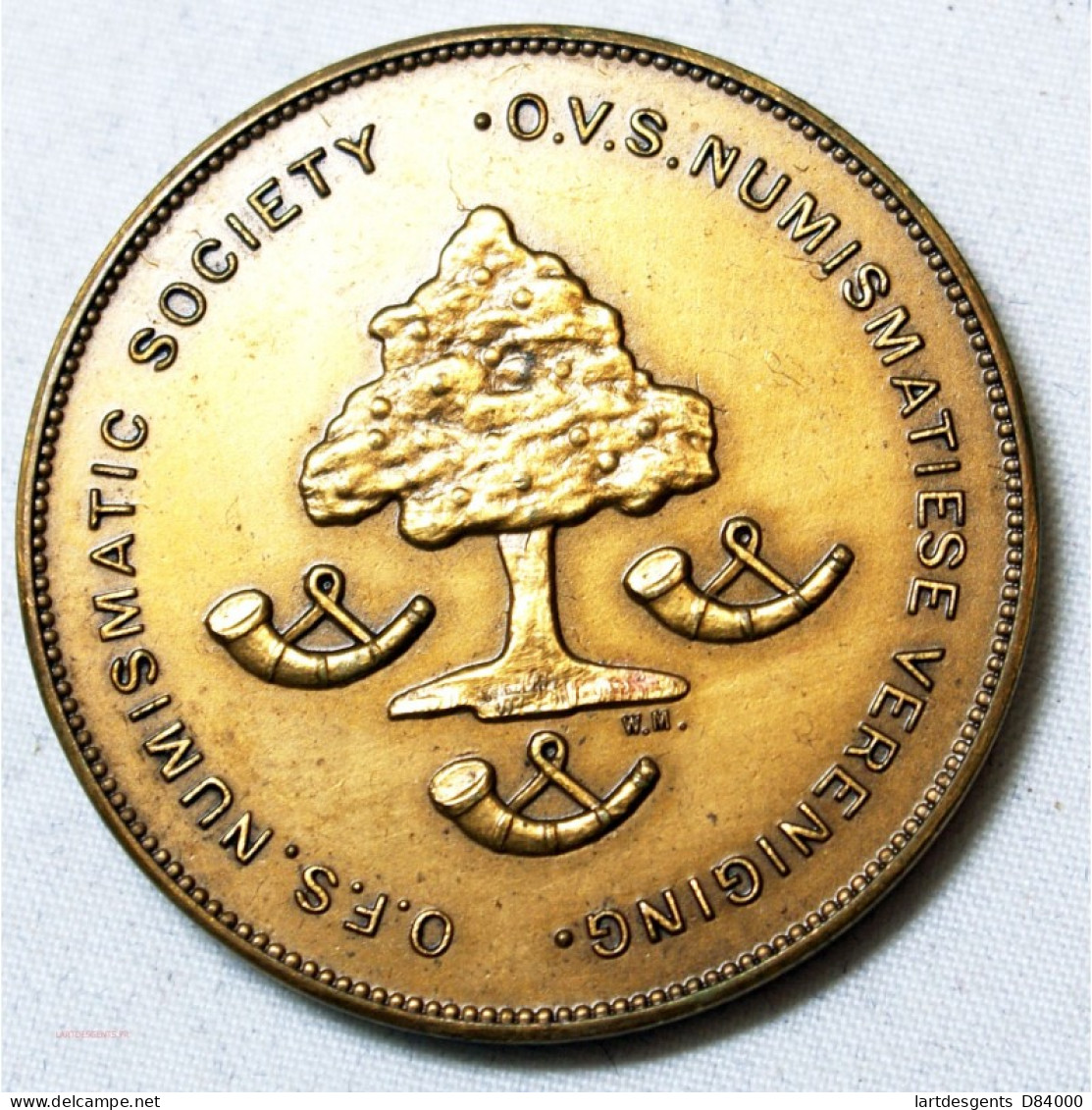 Médaille Afrique Du Sud, OFS Numismatics Society Founding In 1966 - Firma's