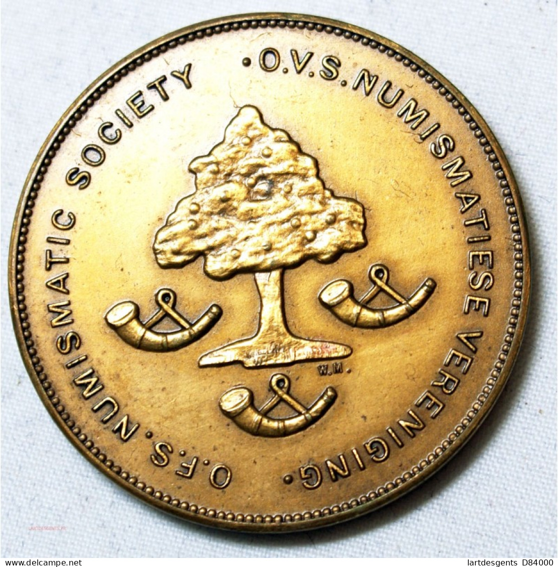 Médaille Afrique Du Sud, OFS Numismatics Society Founding In 1966 - Professionnels / De Société