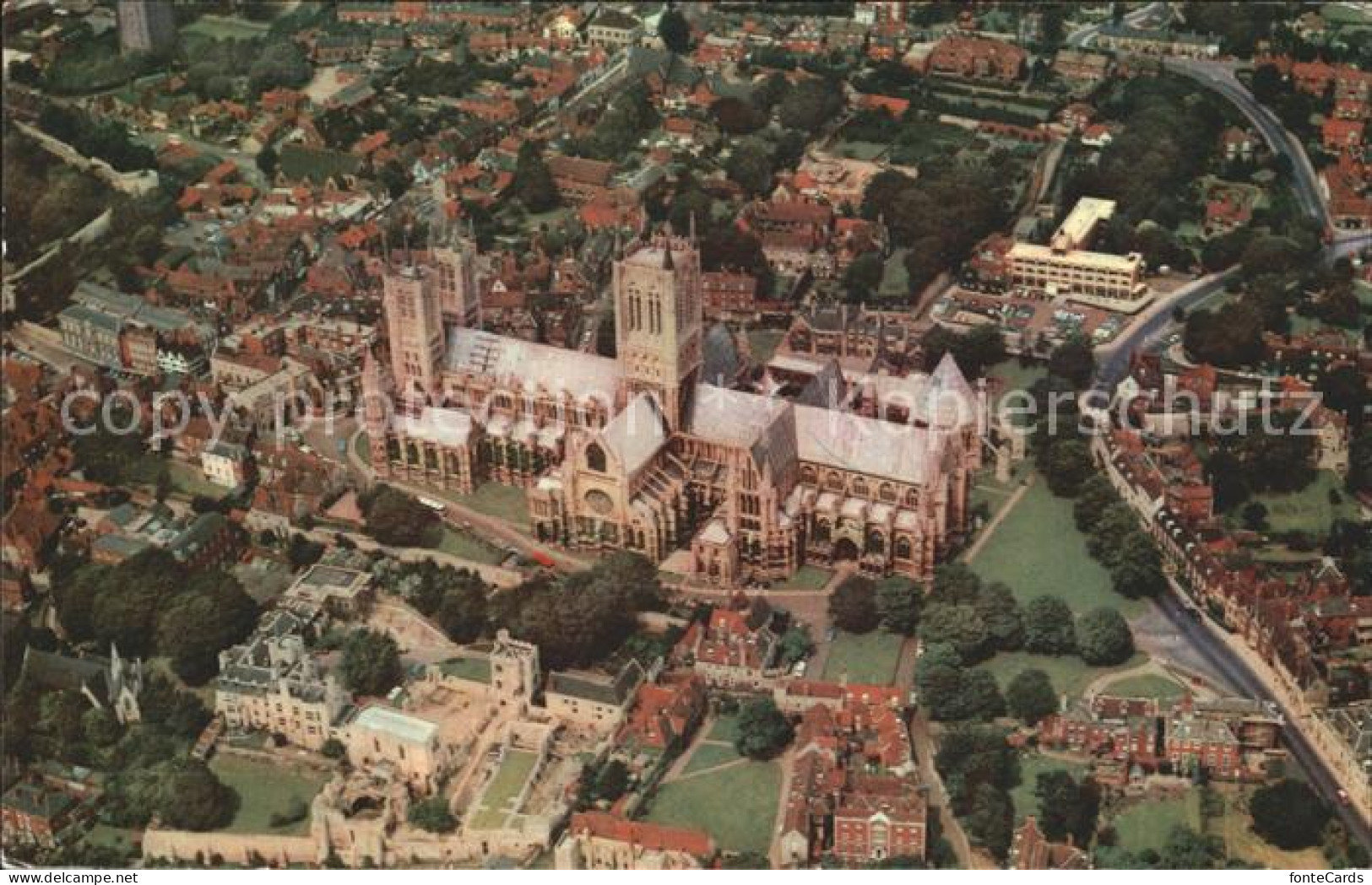 72017510 Lincoln The Cathedral Air View Lincoln - Otros & Sin Clasificación