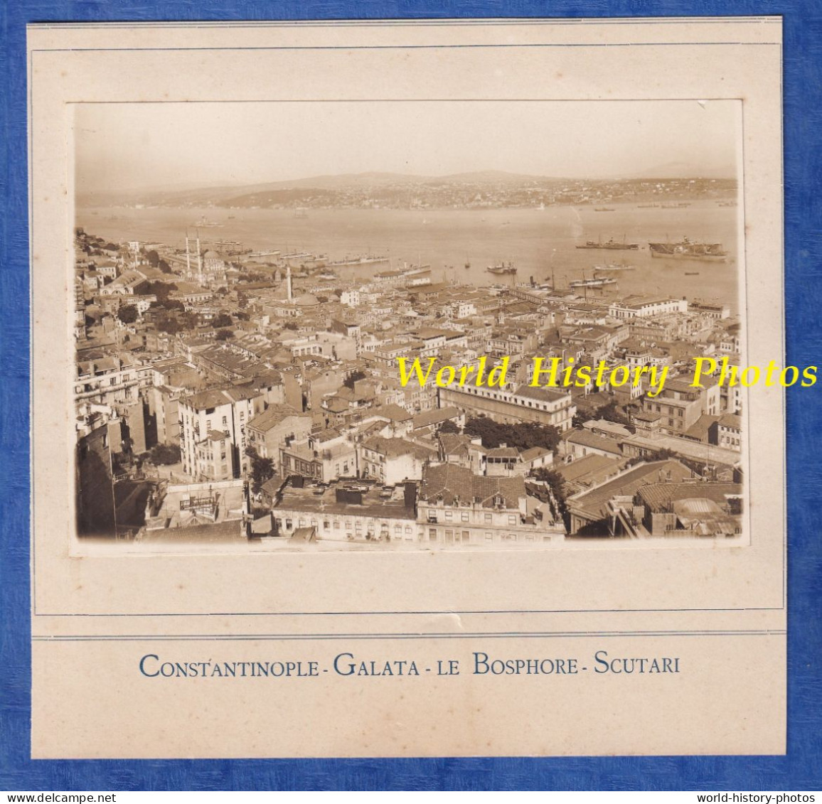 Photo Ancienne - TURQUIE - Constantinople / Galata - Le Bosphore - Scutari - Vers 1920 1925 - Istanbul Histoire Turkey - Places