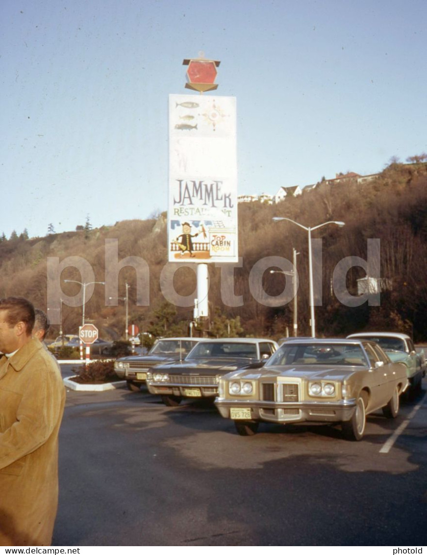 6 SLIDES SET 1971 CORNER GEORGES RESTAURANT SEATTLE WASHINGTON USA 35mm AMATEUR 16mm SLIDE Not PHOTO No FOTO NB4133 - Dias