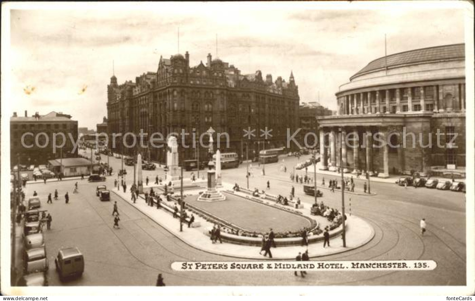 72017400 Manchester St Peters Square And Midland Hotel Manchester - Other & Unclassified