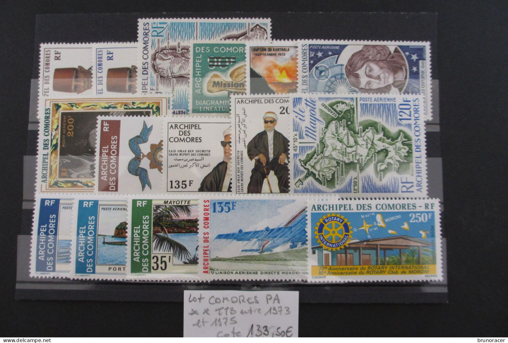 LOT COMORES POSTE AERIENNE ENTRE 1973 Et 1975 NEUF** TTB COTE 133,50 EUROS  VOIR SCANS - Nuovi