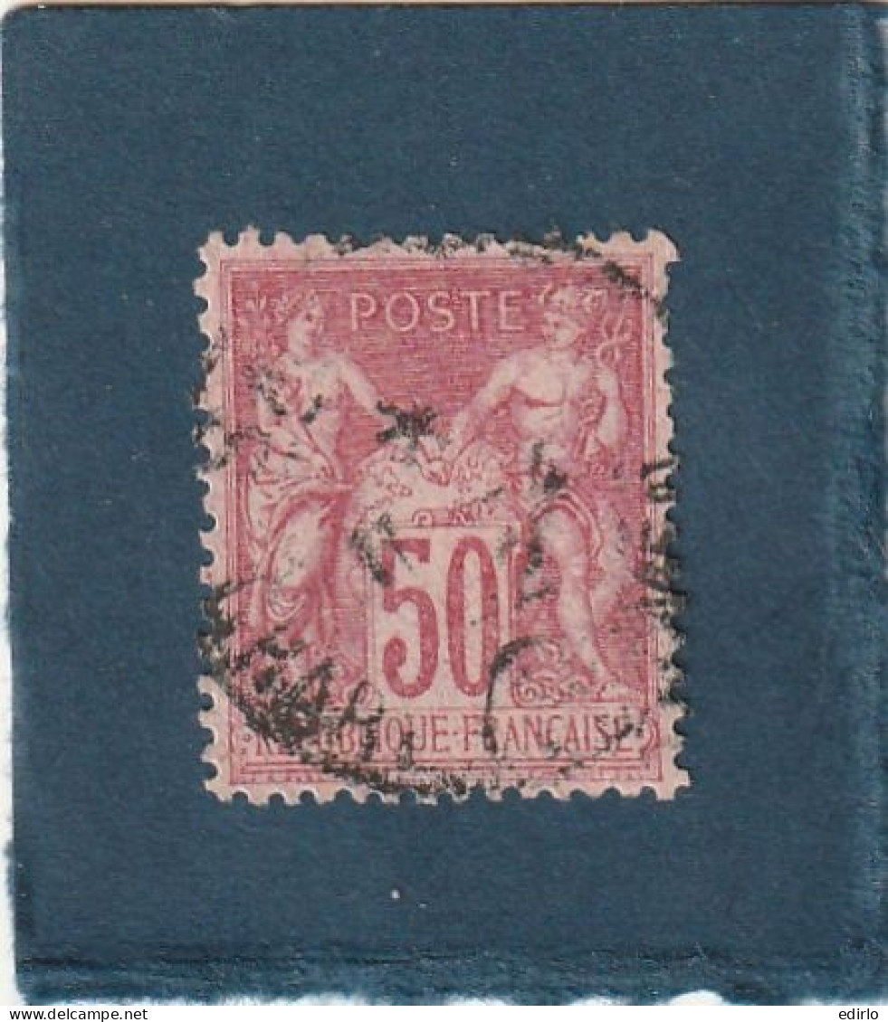 ///   FRANCE ///   Type Sage N° 104  --- 50 Cts Rose - Joli Centrage Côte 45€ - 1876-1878 Sage (Typ I)