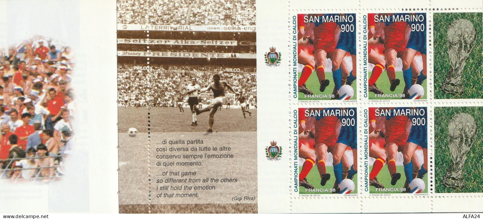 LIBRETTO REPUBBLICA SANMARINO CAMPIONATI CALCIO (XT4110 - Carnets