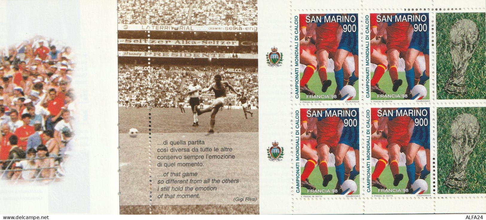 LIBRETTO REPUBBLICA SANMARINO CAMPIONATI CALCIO (XT4109 - Postzegelboekjes