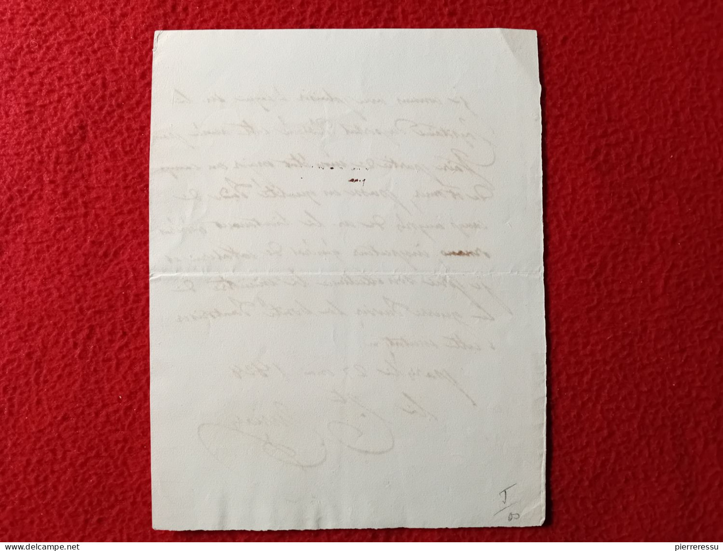 BILLET AUTOGRAPHE COMTE CURIAL GENERAL 1er EMPIRE 1828 - Politiek & Militair