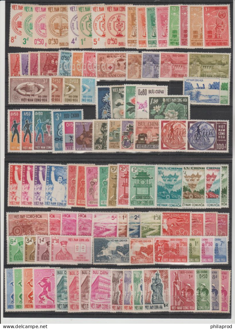 S.VIETNAM-1 COUNTRY COLLECTION 1951-1975+21 UNISSUED STAMPS  **MNH -   See 7  Scans - Vietnam