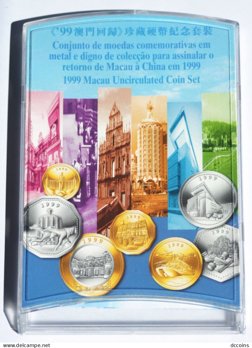 Macau Original Pack With 7 Coins BU From 1999 - Portugal