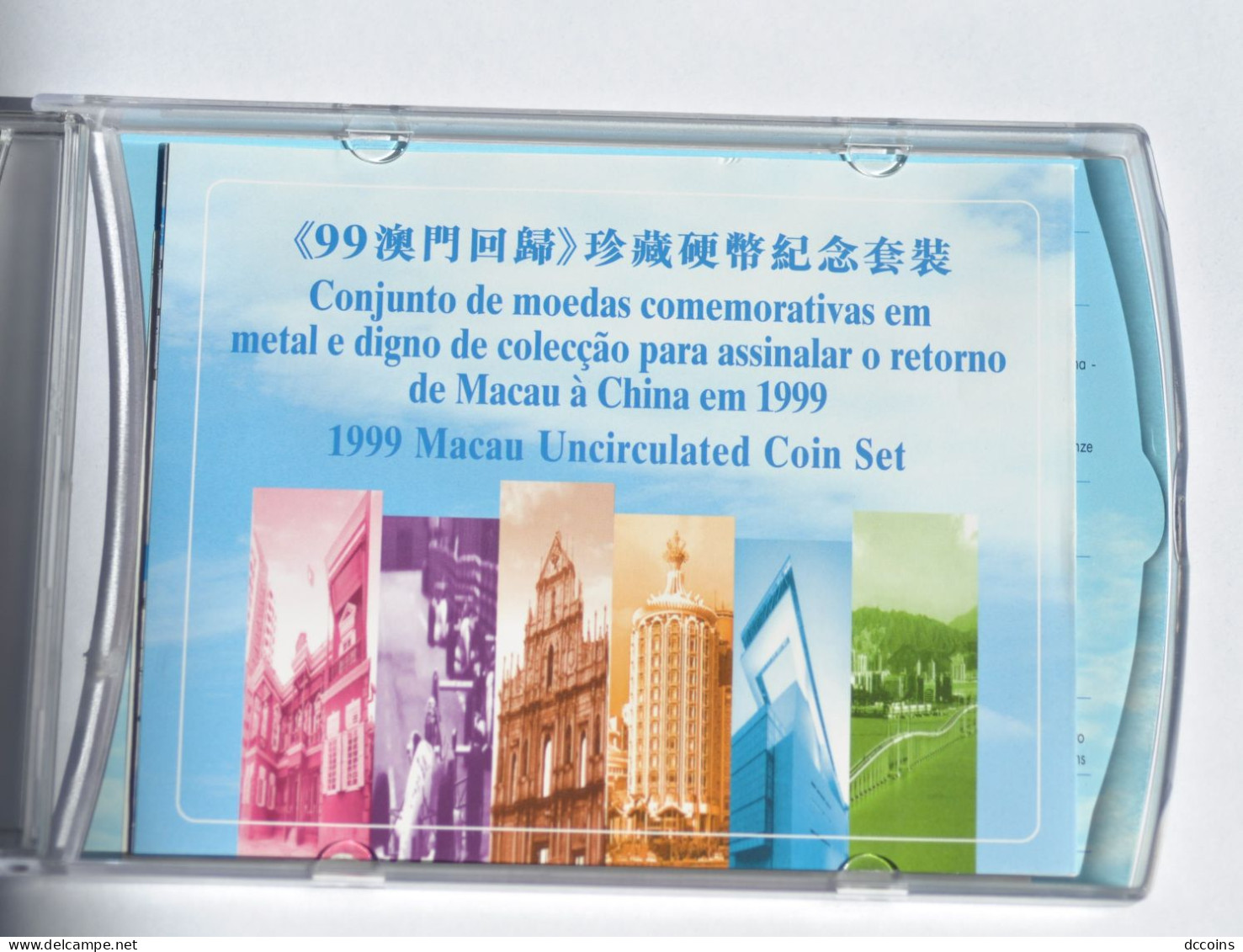 Macau Original Pack With 7 Coins BU From 1999 - Portugal