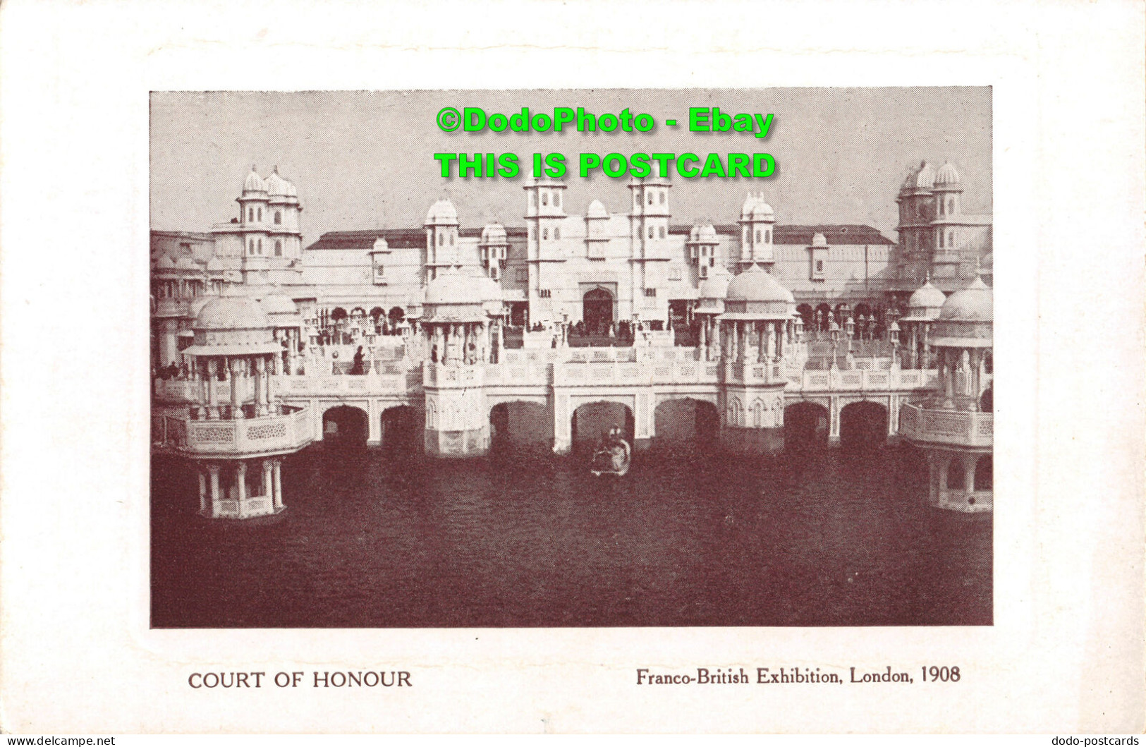 R343535 Court Of Honour. Franco British Exhibition. London. 1908. Bonnett And Sh - Andere & Zonder Classificatie