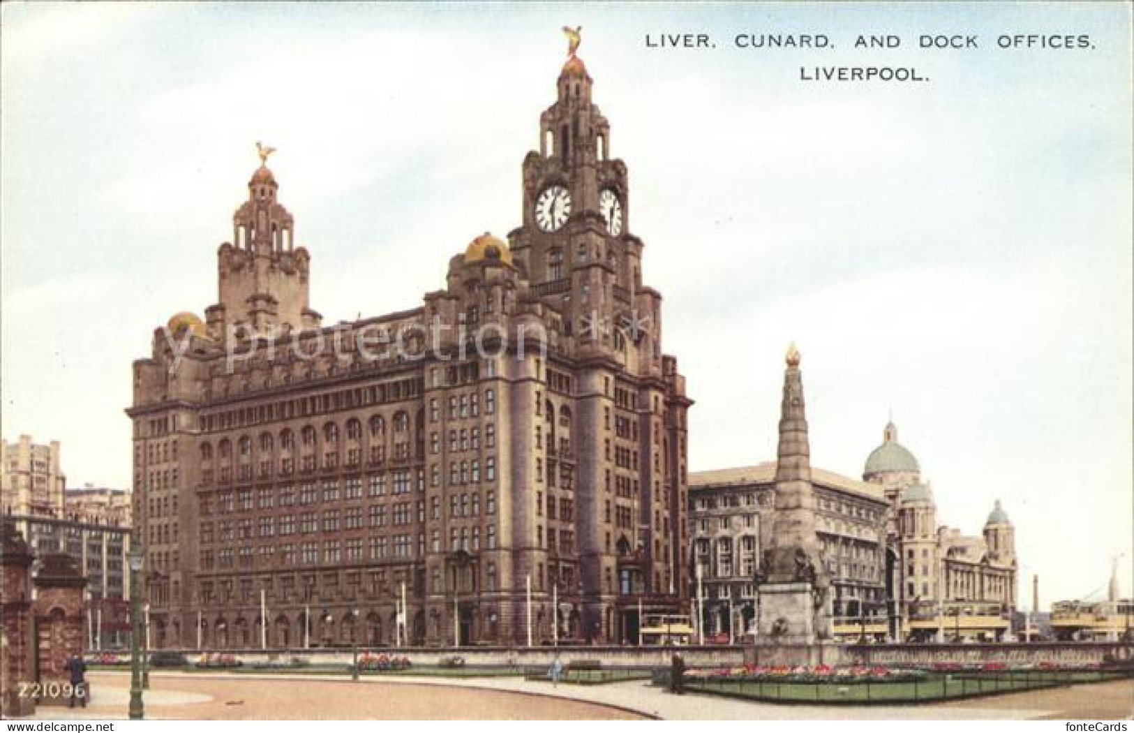 72011133 Liverpool Liver Cunard And Dock Offices Liverpool - Otros & Sin Clasificación