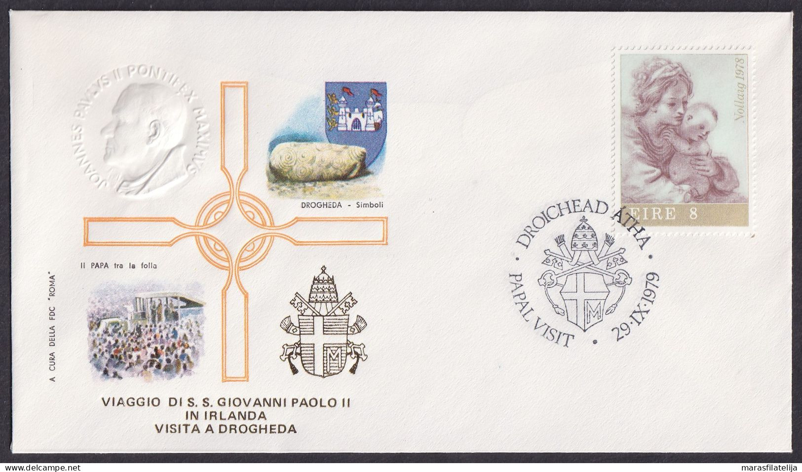 Vatican Ireland 1979, Pope Paul John II Visit - Drogheda, Special Cover - Autres & Non Classés