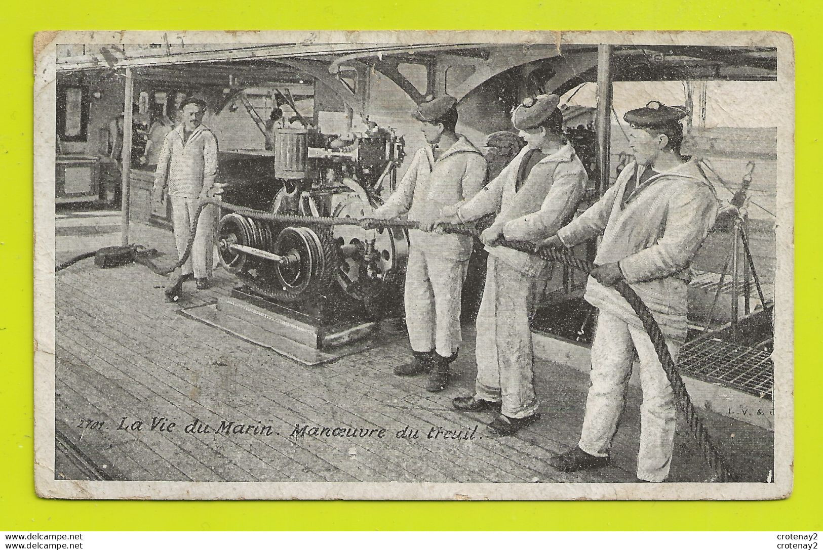 BATEAUX La Vie Du MARIN N°2701 La Manoeuvre Du Treuil En 1928 VOIR DOS écrite Par L'Adjointe à Château Landon ? - Other & Unclassified