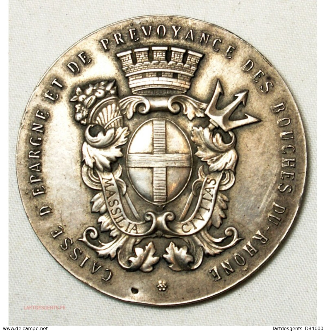 Médaille Argent Conseil Direction Caisse épargne Attribuée 1925 - Firmen