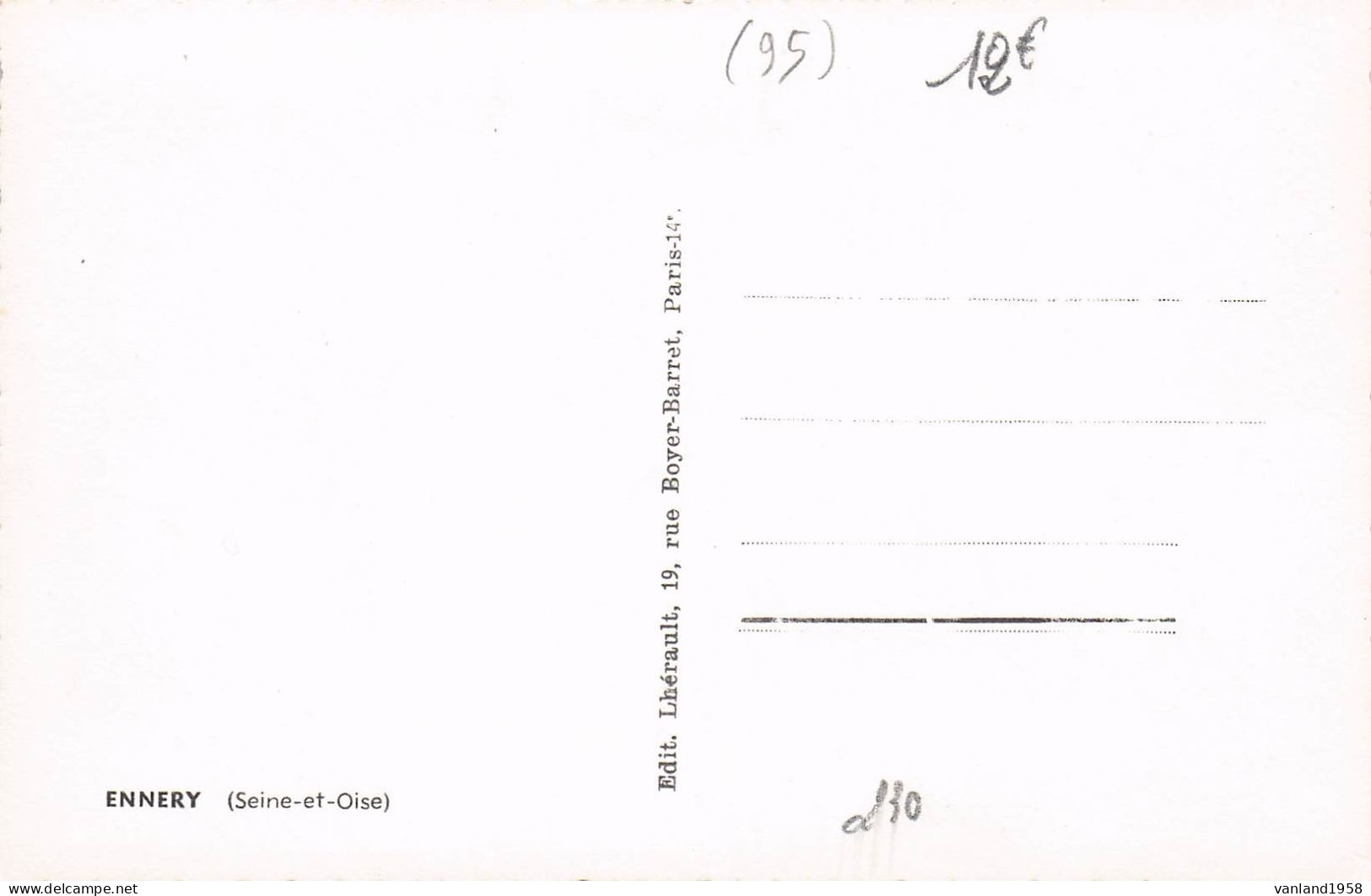 Carte Semie Moderne PETIT Format De ENNERY - Ennery