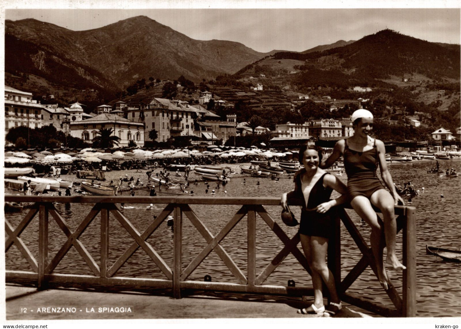 ARENZANO, Genova - La Spiaggia - Costumi Da Bagno - VG - #056 - Andere & Zonder Classificatie