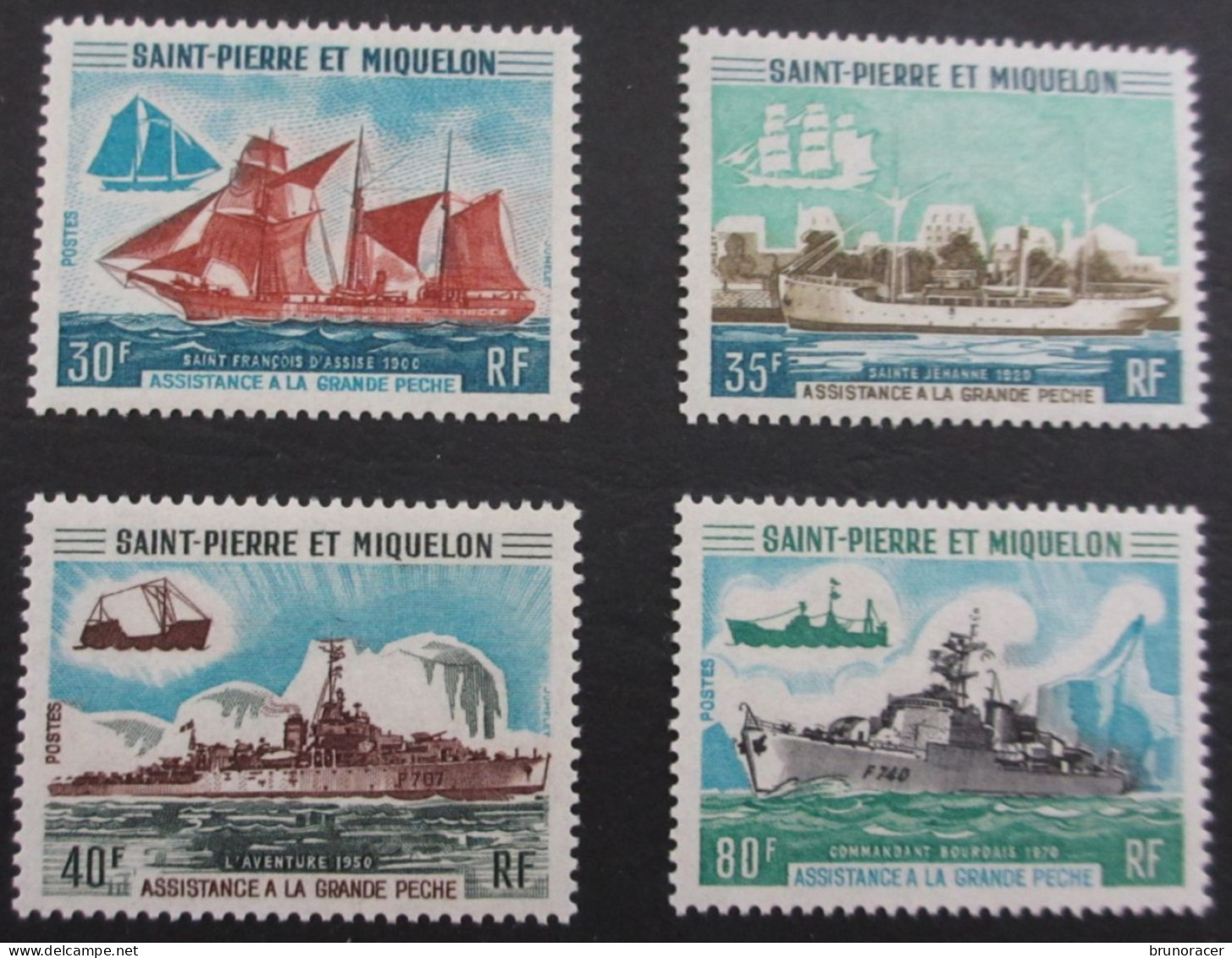 St PIERRE & MIQUELON N°410 à 413 NEUF** TTB COTE 235,00 EUROS  VOIR SCANS - Neufs