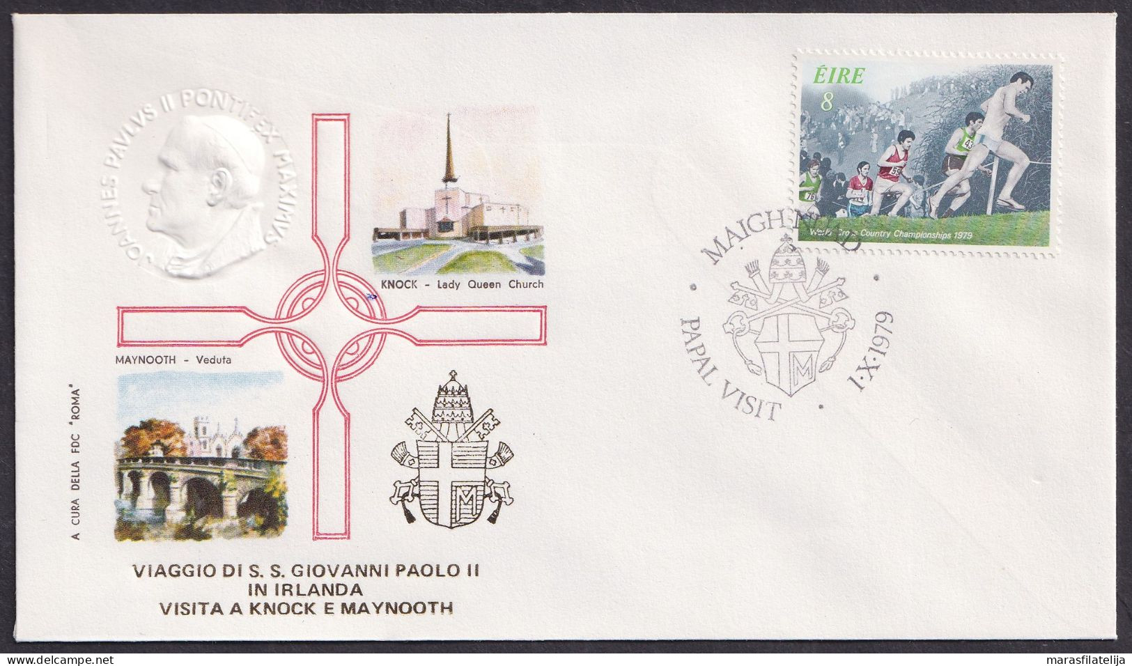 Vatican Ireland 1979, Pope Paul John II Visit - Maighnuad, Special Cover - Andere & Zonder Classificatie