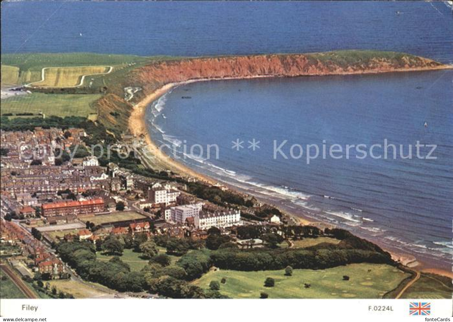 71999499 Filey Fliegeraufnahme Scarborough - Sonstige & Ohne Zuordnung