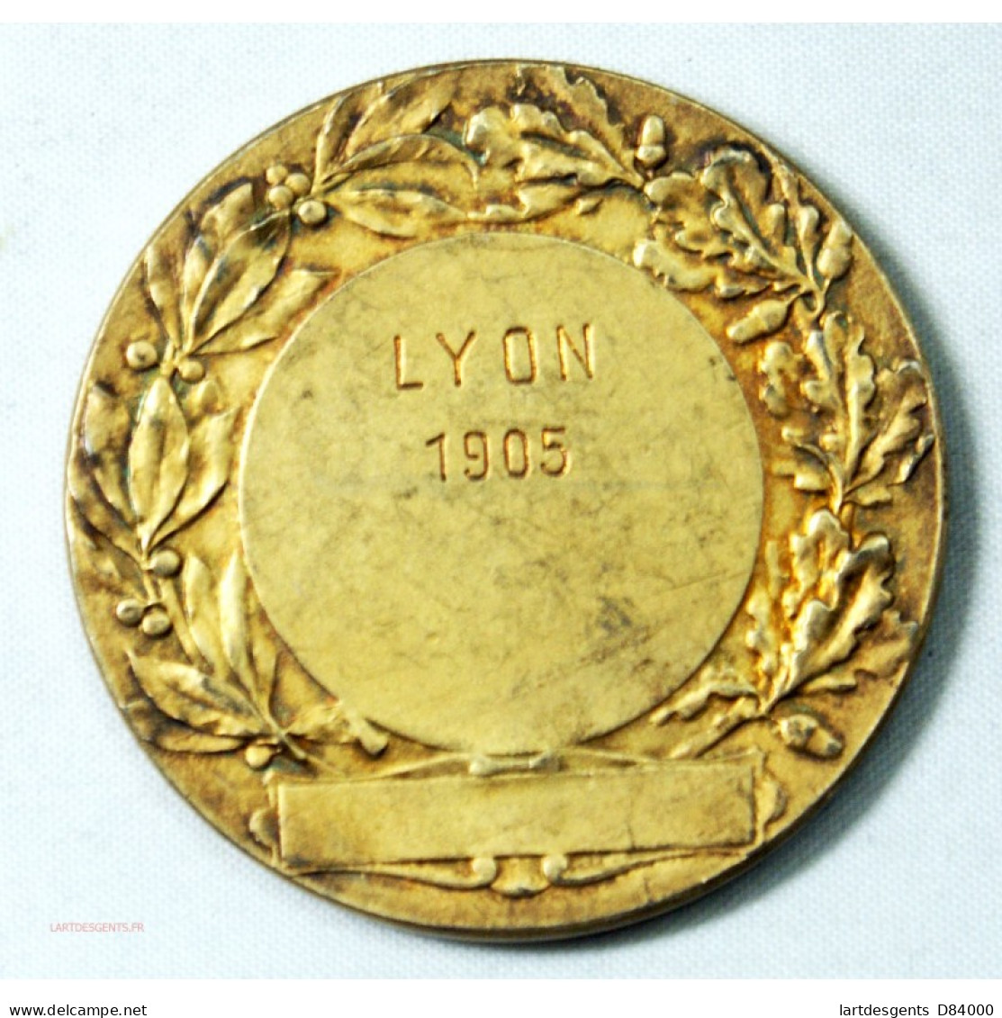Médaille Argent Canine  Lyon 1905 Par RIVES - Professionnels/De Société