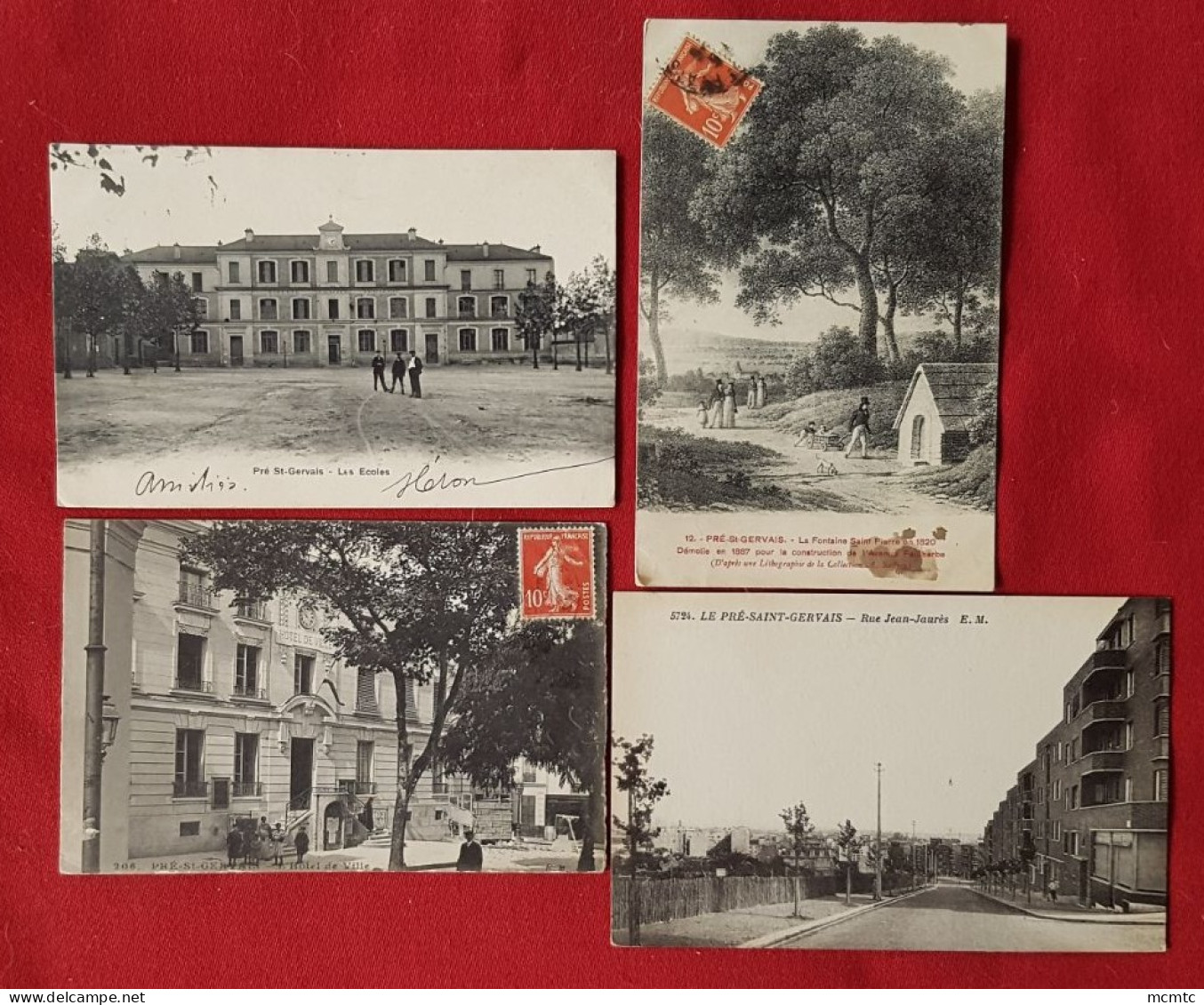 4 Cartes - Pré Saint Gervais    -( 93 - Seine Saint Denis ) - Sonstige & Ohne Zuordnung