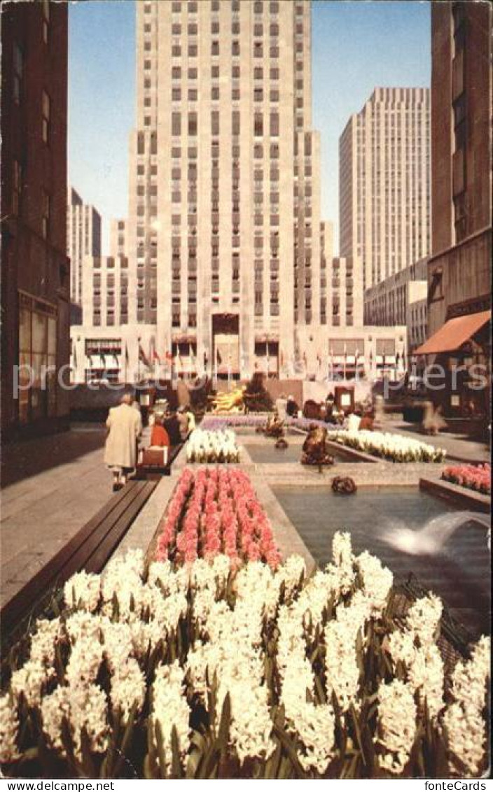 71992886 New_York_City Rockefeller Center Garden Plaza - Andere & Zonder Classificatie