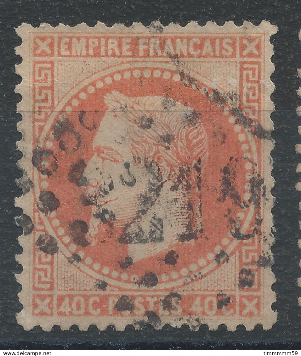 Lot N°83451   Variété/n°31, Oblitéré GC 3219 ROUEN(74), Indice 1, Filet SUD - 1863-1870 Napoleon III Gelauwerd