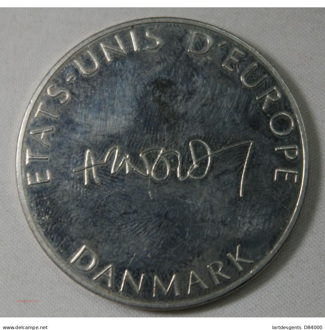 Médaille états Unis D' Europe - Danemark - Firmen