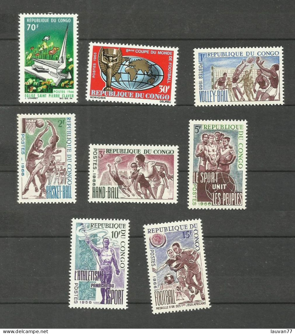 CONGO N°188 à 195 Neufs** Cote 4.65€ - Ungebraucht