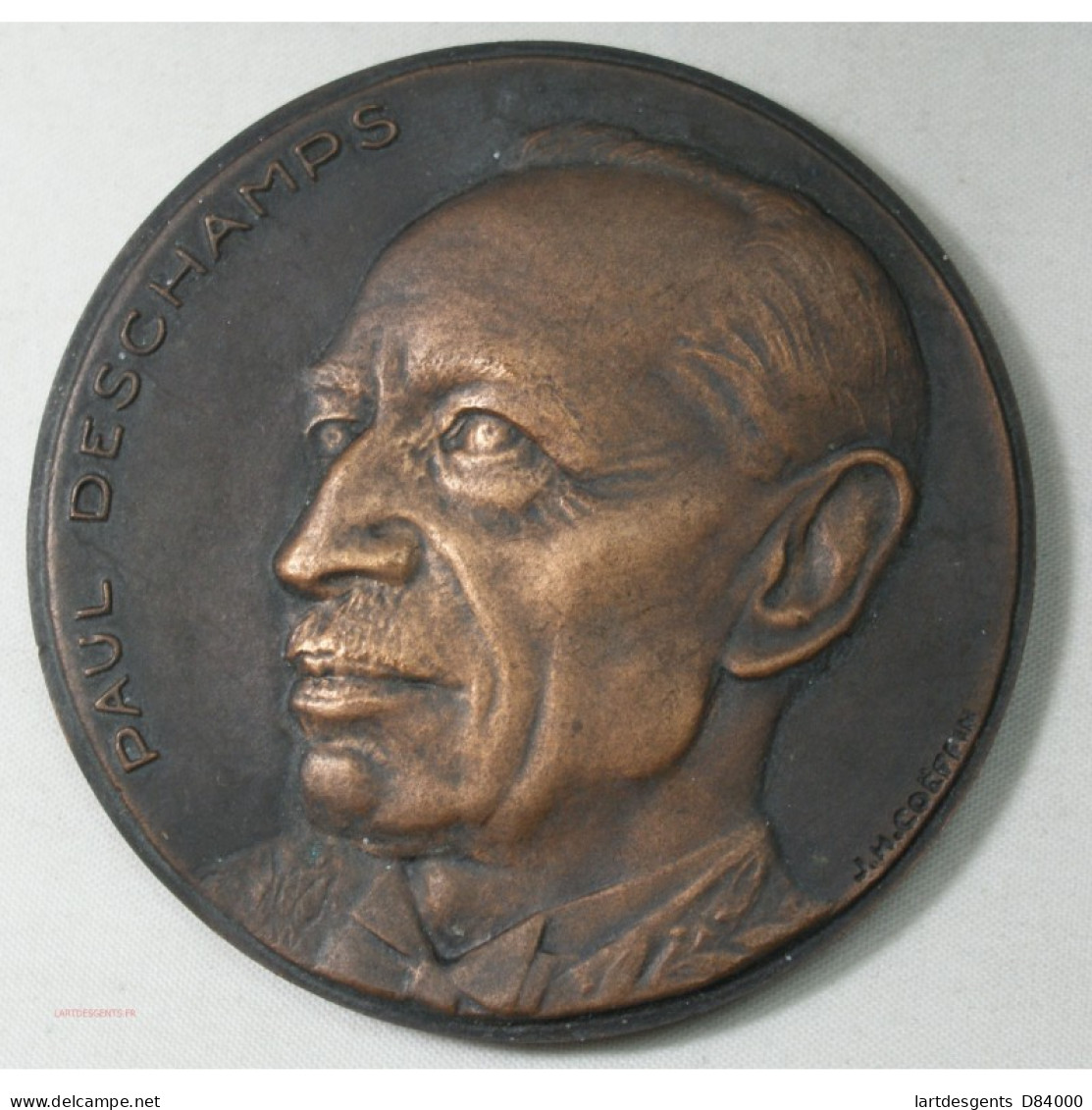 Médaille Paul Deschamps (conservateur De Musée) Par J.M. COEFFIN - Professionals/Firms