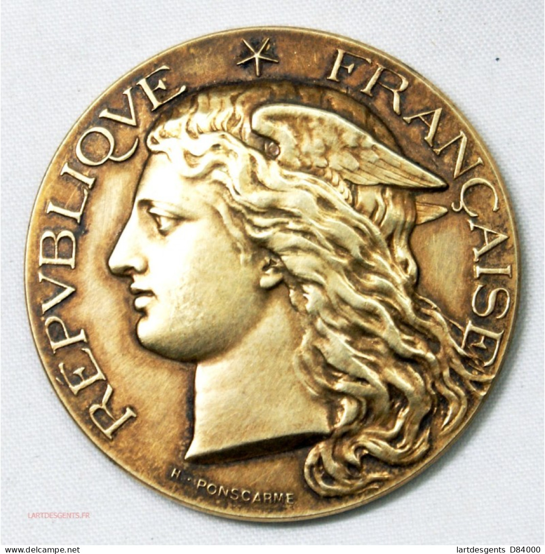 Médaille Argent AGRICULTURE Du LARZAC 1885 Par H. PONSCARME - Firmen