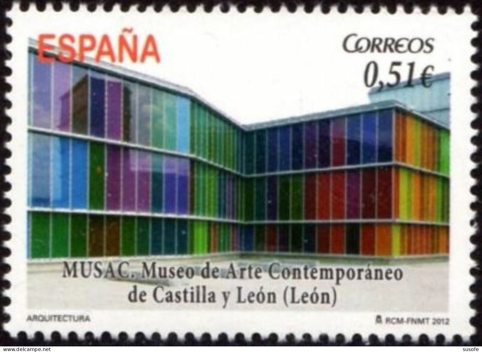 España 2012 Edifil 4748 Sello ** Museo Arte Contemporaneo De Castilla Y Leon MUSAC Arquitectura Michel 4730 Yvert 4436 - Neufs
