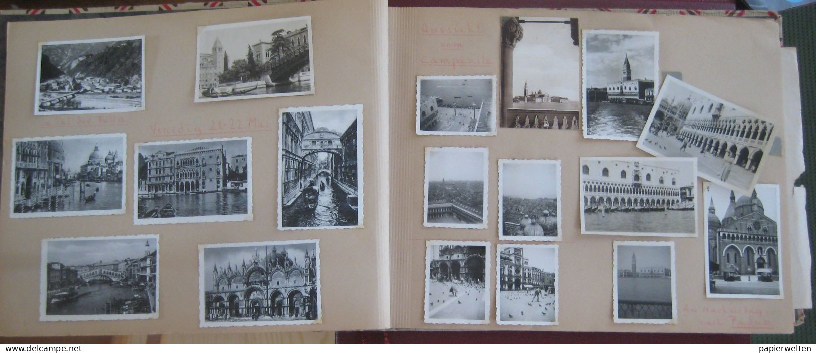 Fotoalbum "Italienreise 1950" (Venezia, Firenze, Roma, Napoli, Pompej, Capri, Genova, Milano, Cannes) Papstaudienz - Europa