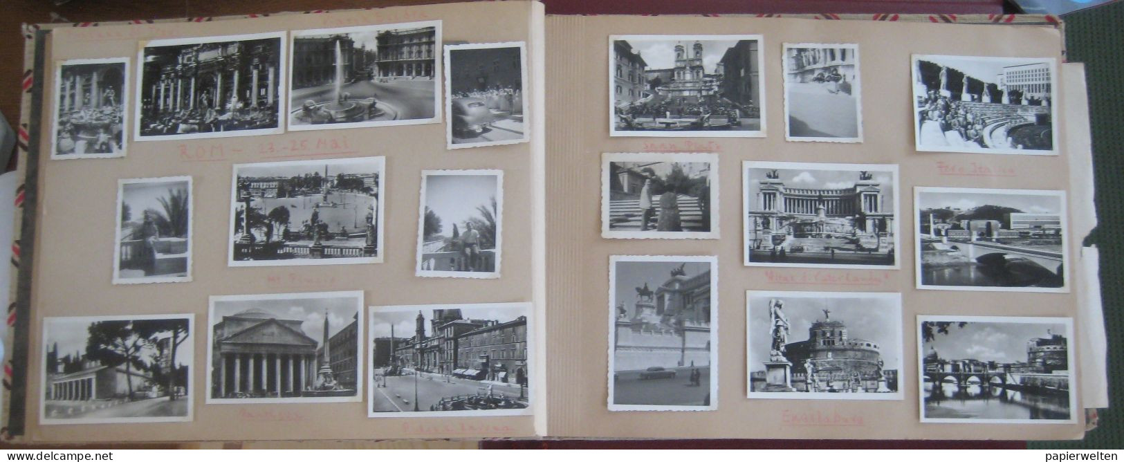 Fotoalbum "Italienreise 1950" (Venezia, Firenze, Roma, Napoli, Pompej, Capri, Genova, Milano, Cannes) Papstaudienz