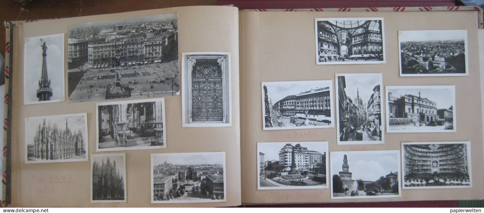 Fotoalbum "Italienreise 1950" (Venezia, Firenze, Roma, Napoli, Pompej, Capri, Genova, Milano, Cannes) Papstaudienz