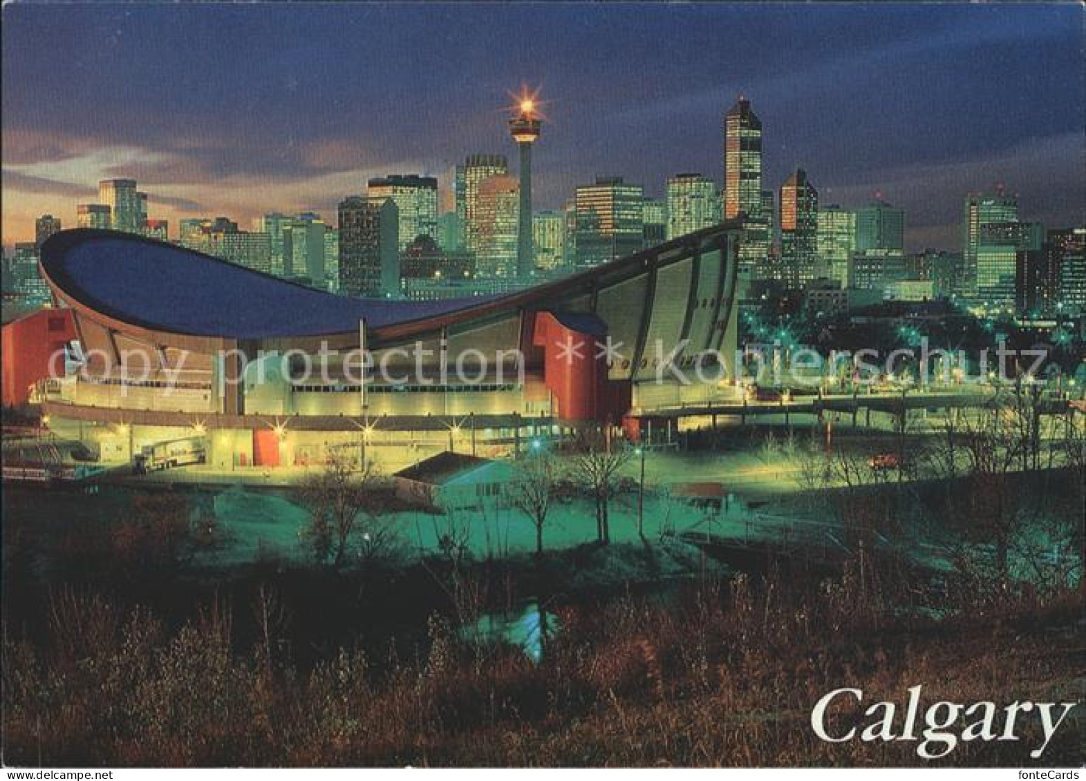 71982811 Calgary Alberta Olympic Saddledome With Calgary Tower Calgary - Non Classificati