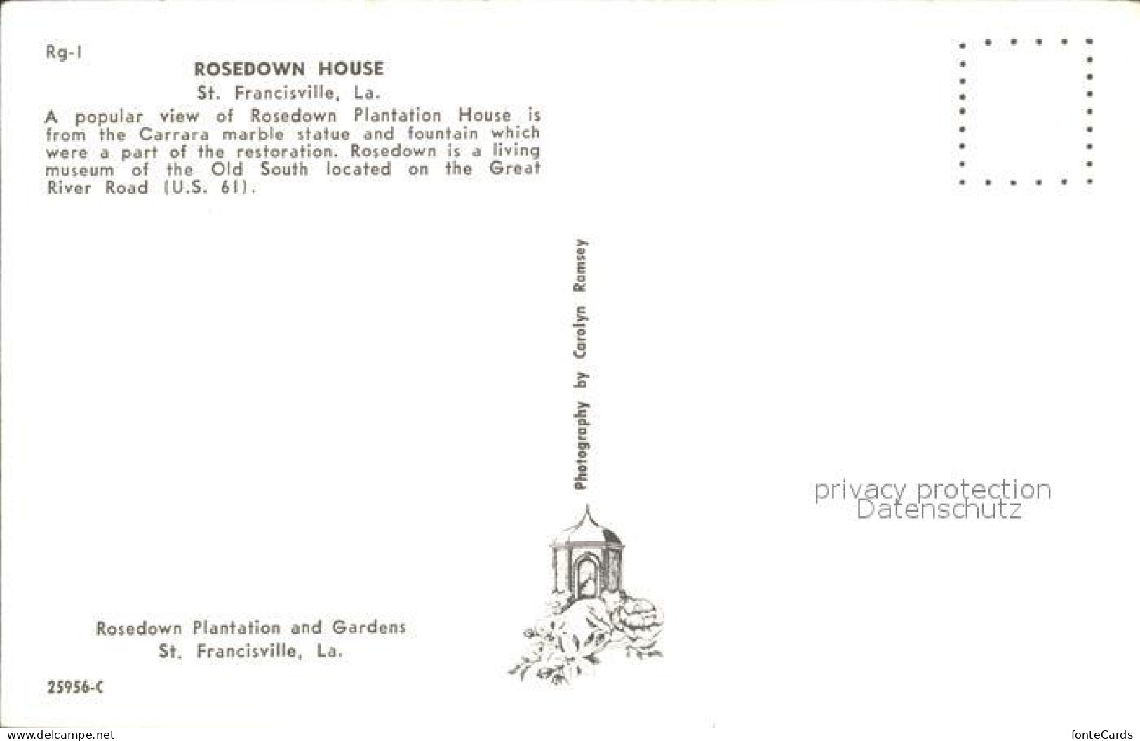 71977611 Saint_Francisville_Louisiana Rosedown House Plantation And Gardens - Other & Unclassified