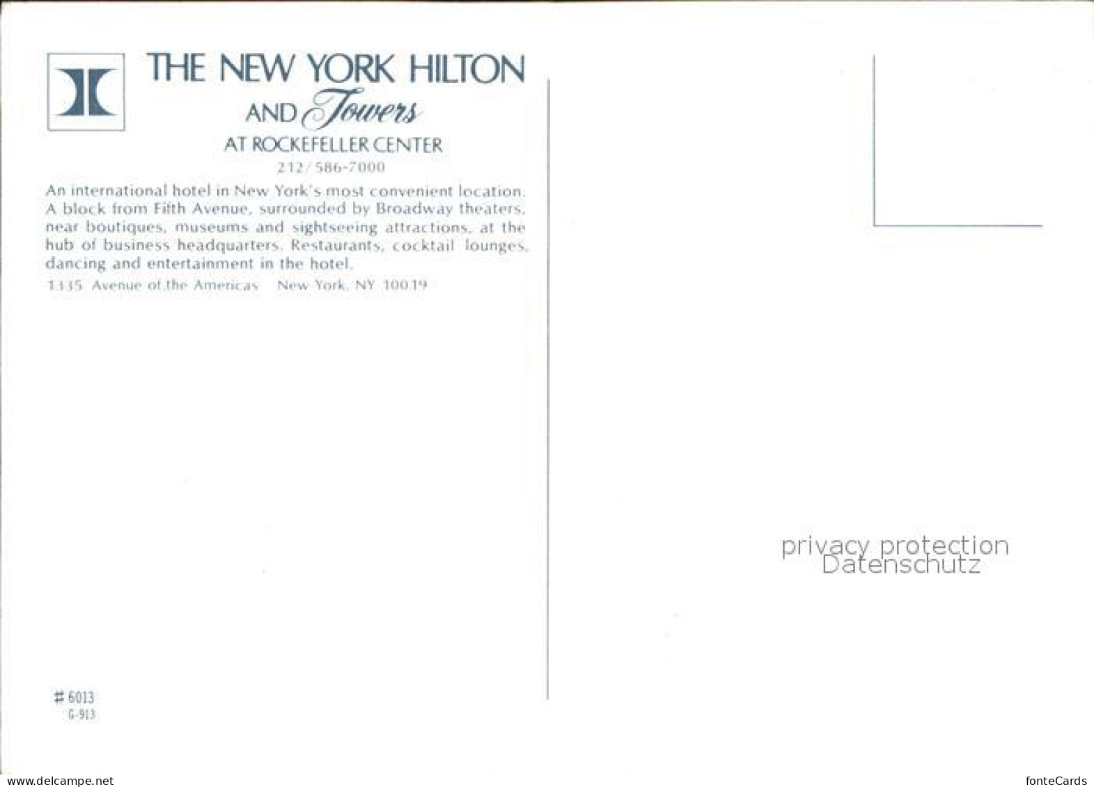 71974254 New_York_City Hilton - Andere & Zonder Classificatie