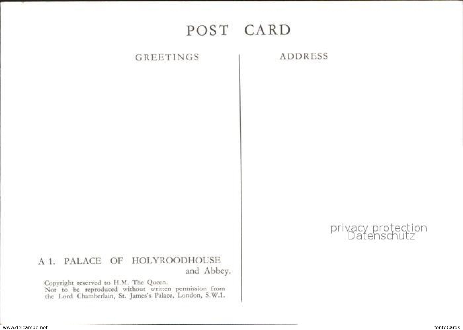 71970634 Edinburgh Palace Holyroodhouse Abbey Edinburgh - Other & Unclassified