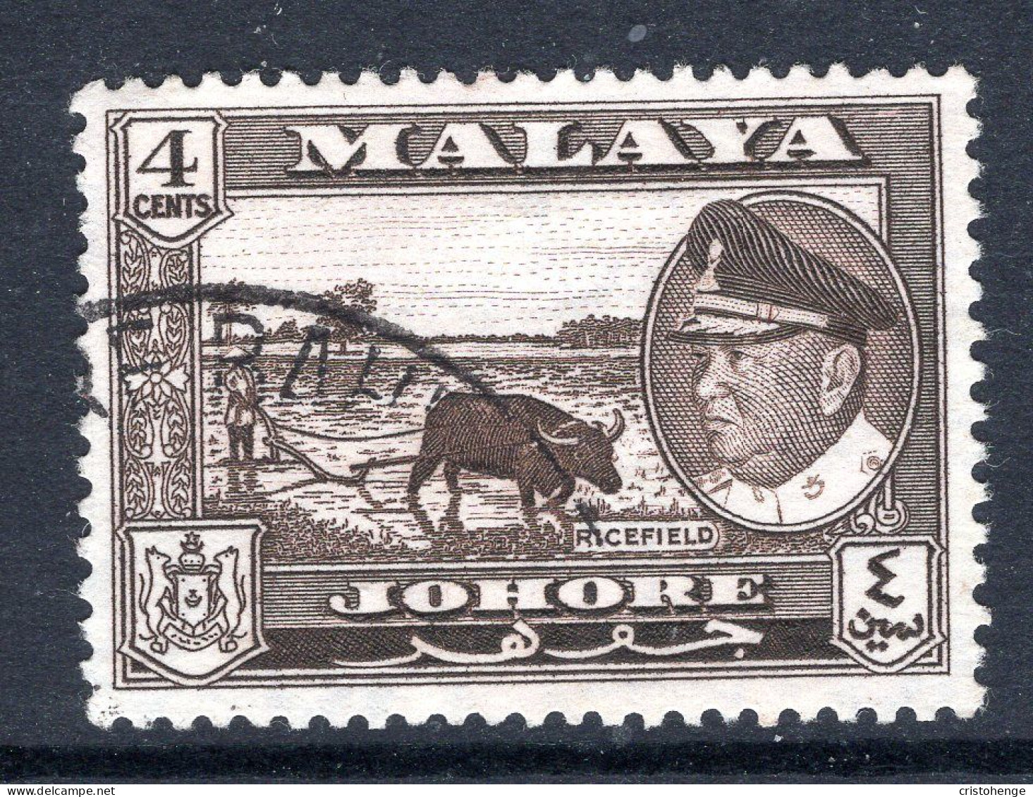 Malaysian States - Johore - 1960 Pictorials - 4c Ricefield Used (SG 157) - Johore