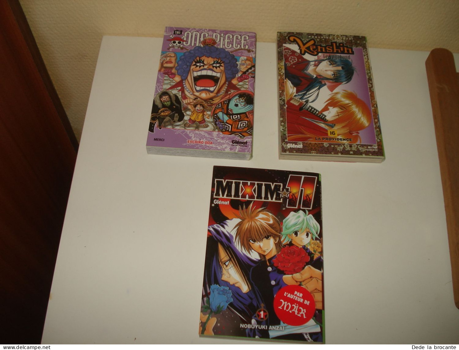 C57 (25) / Lot 3 Mangas NEUF -  One Piece - Mixim 11 - Kenshin Le Vagabond - Mangas Version Française