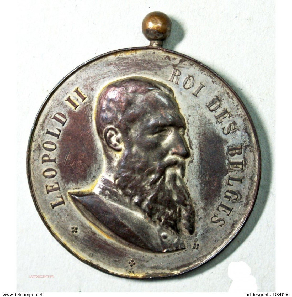 Médaille Léopold II Roi Des Belges "VEE PRIJSKAMP VAN KORTRIJK, 9 April 1900" - Professionnels/De Société