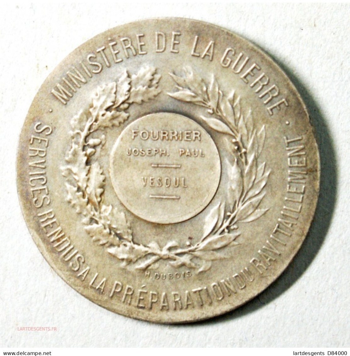 Médaille Argent Ministère De La Guerre à VESOUL Par H.DUBOIS - Professionals/Firms