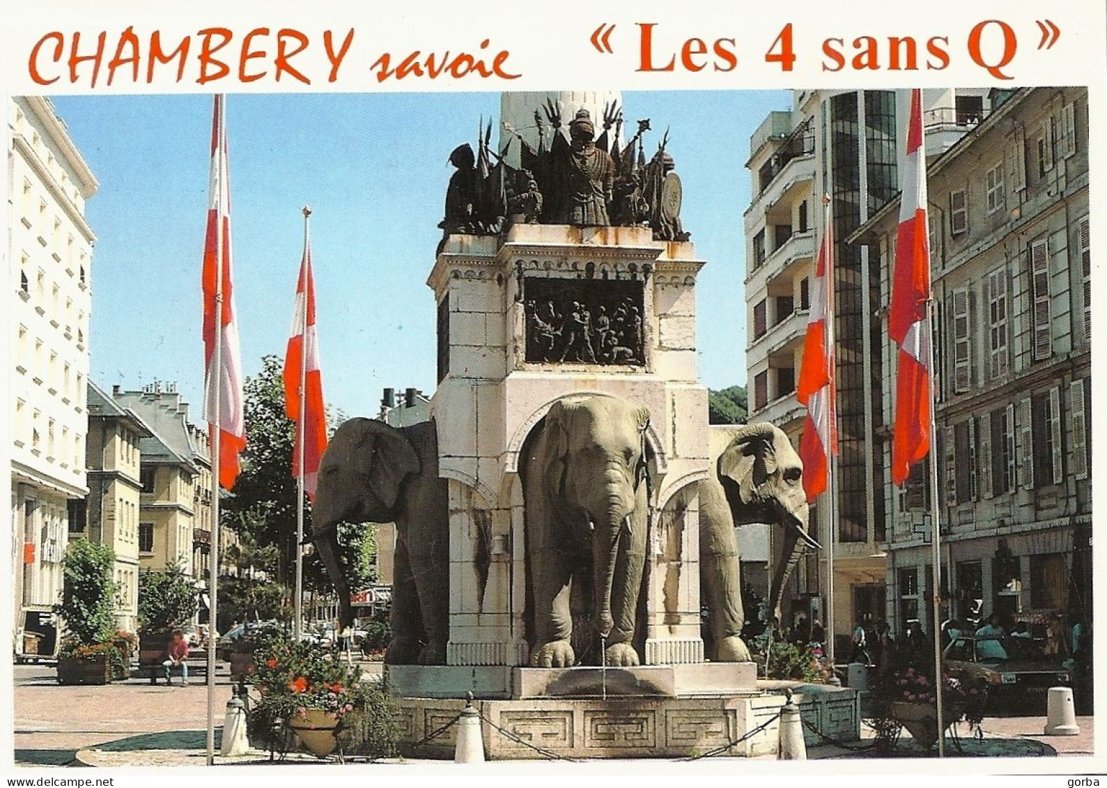 *CPM  -73 - CHAMBERY - Les 4 Sans Q - Fontaine - Chambery