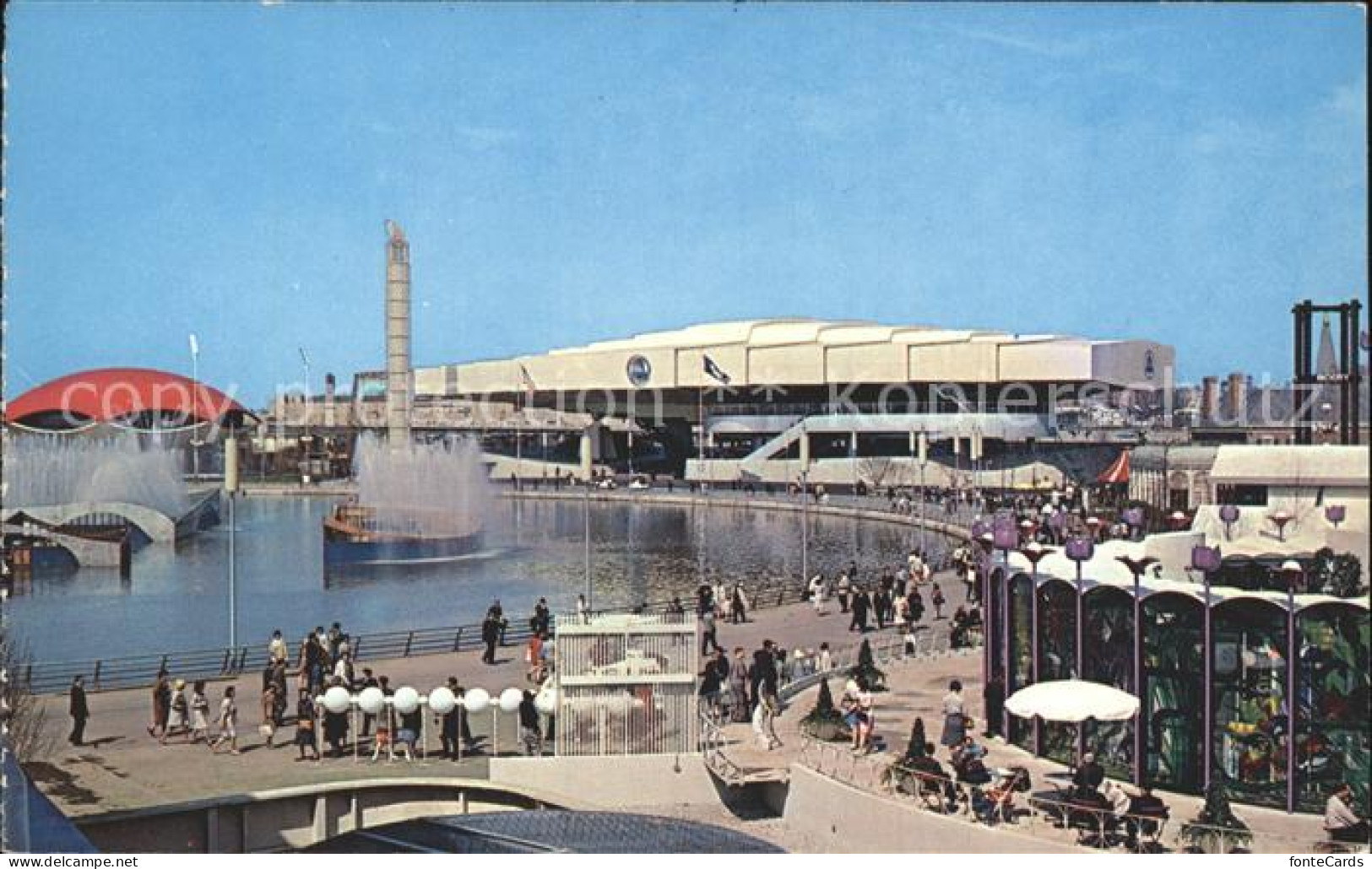 71969259 New_York_City Industrial Area Worlds Fair Looking Across Fountain Plane - Otros & Sin Clasificación